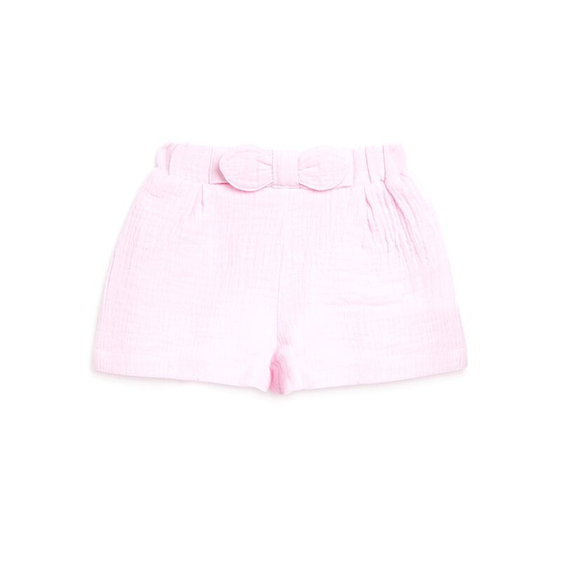 Girls Light Pink Short Woven Trousers image number 0